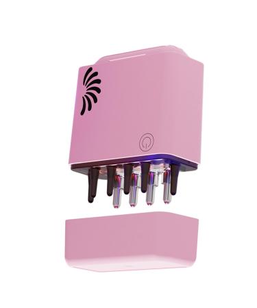 Electric oil applicator |Removable scalp mercyer |Red light head massage comb electrical vibration head massage device hair oil dispenser brush mini fluid applicator hair applicator rose