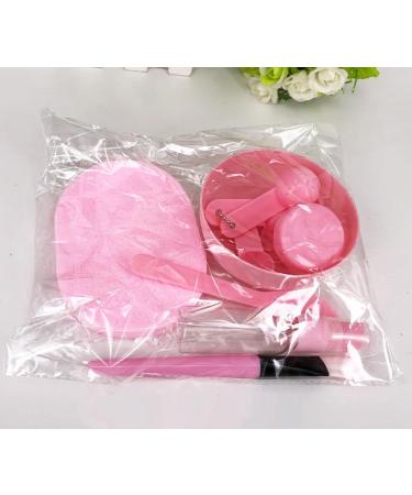 DIY Facial Mask Mixing Bowl Set - Complete Kit with Spatula Measuring Spoon Brush & Spray Bottle - Perfect for Skin Care Lovers - Pink - Buy Online on GoSupps.com