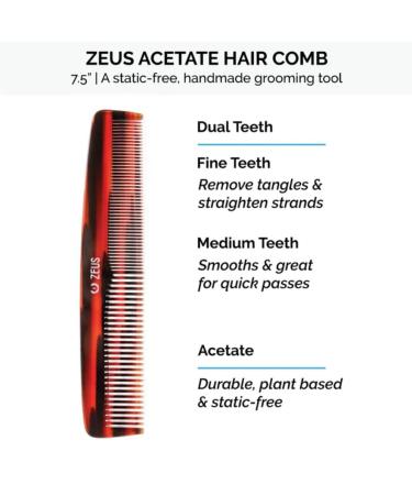 ZEUS Hair Wash & Style Set | Moisturizing Shampoo Hydrating Conditioner Hair Comb & Firm Hold Pomade for Men - International Shipping Available - Buy Online on GoSupps.com