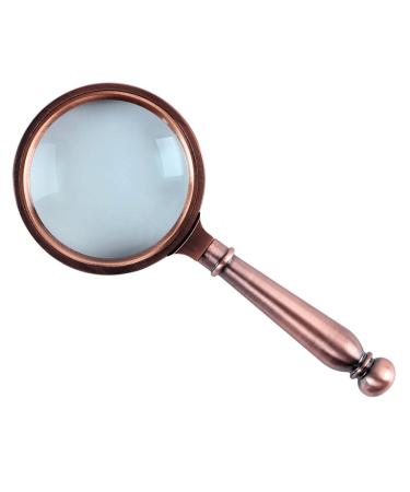 Magnifying Glasses Educational Hobby Magnifiers Metal Handheld Old Man Reading Aids Magnifiers 15X Hd Optical Old Man Reading Aids Magnifiers Comfortable Anniversary