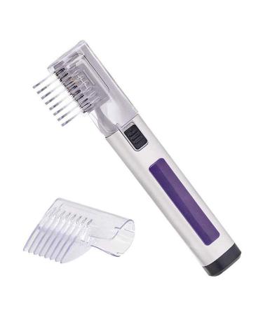 Hair Trimmer Razor Comb Compact Cordless Trimmer for Men Fathers Mothers 3 in 1 Haircut Tool with 2 Combs Trimming Guide (Dark Grey)