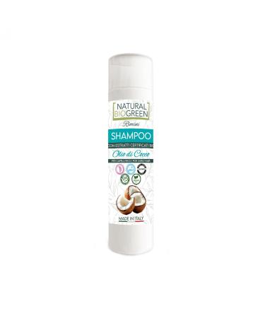 Naturalbiogreen Vegan Coconut Oil Shampoo for Curly Hair 250ml
