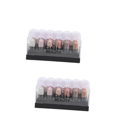 FOMIYES 2 Boxes 12 Shadow Box Neutral Eyeshadow Eye Shadow Pencil Eyeshadow Pencil Miss Boxed Tool 1 count (Pack of 1) As Shownx2pcs