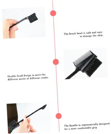 Set of 4 Makeup Eyelash Applicator Eyelash Comb Cleaning Brush Hairbrush Colleagues Eyebrow Comb Cosmetic Brush Double Makeup Brush Eyebrow Brush - Buy Online on GoSupps.com