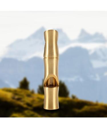 Alomejor Handmade Brass Survival Pipe - High Decibel EDC Tool for Outdoor Hiking Camping & Hunting - Buy Online on GoSupps.com