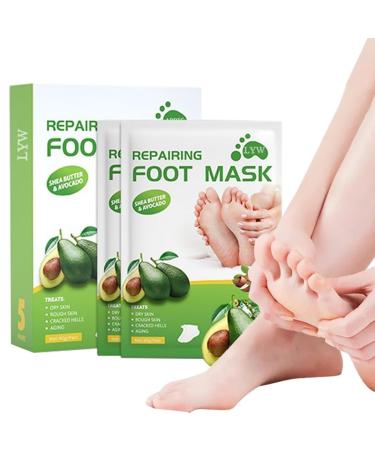 Foot mask 5 pair of feet peeling mask cornea remove foot mask foot mask socks Moisturizing ends for dry and cracked feet foot spa for men and women #2*5stk