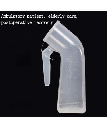 Mobile Toilet Potty Pee Urine Bottle Urinal Men's Urinal 1000Ml Thick Plastic Men's Potty Bottle with Screw - Buy Online on GoSupps.com