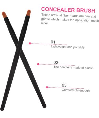 Mikinona 10pcs Nose Shadow Brush Cosmetic Brush Makeup Kits Creme Blush Makeup Eyeshadow Wooden Handle - Buy Online on GoSupps.com