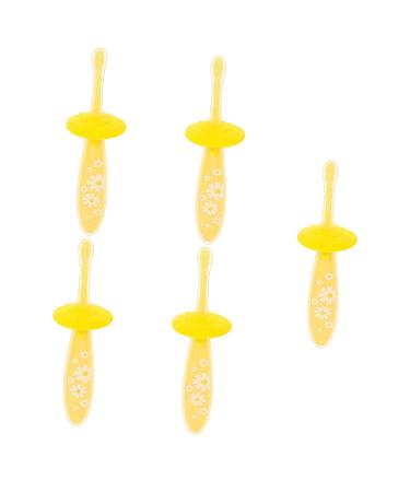 Minkissy 5st toothbrush children's suit kit baby supply toothbrush travel toothbrush small child accessories -accessoire portable infant products silicone in food quality