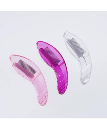 KALLORY 2Pcs Folding Eyebrow Comb - Stainless Steel Lash & Brow Makeup Brush for Perfect Eyebrows & Lashes | Beauty Tool - Random Color - Buy Online on GoSupps.com