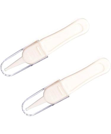 Healifty Kids Nose Tweezers Cleaning Nipper Plier - 2PCS Children Care Cleaner for Babies' Nose, Belly Button, Ears - White Clean Tool - Buy Online on GoSupps.com