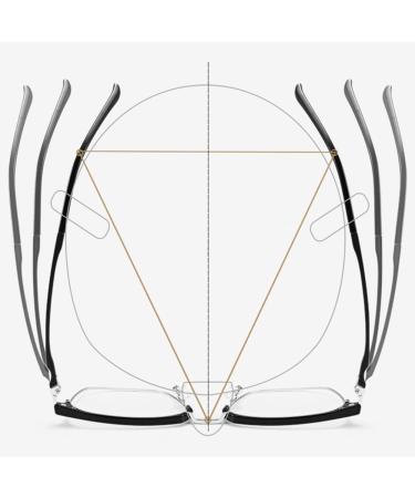 Eyephd Ultra-Light Pure Titan Anti-Blue Reading Glasses | HD Lenses Anti-Radiation +1.0 to +3.0 | International Shipping - Buy Online on GoSupps.com