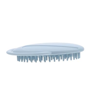 Healeved Scalp Shampoo Brush Silicone Shampoo Brush Silicone Baby Shampoo Brush Hair Scalp Exfoliate Brush Silicone Baby Massage Brush Infants Shampoo Brush Child Brushes 11.5X10X2CM Blue