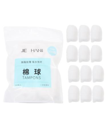 Healifty 200Pcs Small Cotton Ball Make- Up Removal Cotton Balls Jumbo Cotton Ball Absorbent Cotton Ball for Salon Use (White)