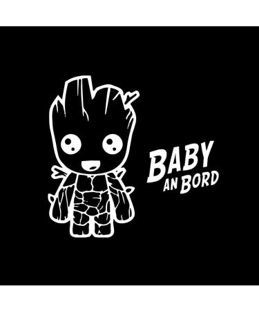 Baby on Board Sticker - Baby Groot Car Sign (2 Pieces) | Safe Travel for Your Little One - Buy Online on GoSupps.com