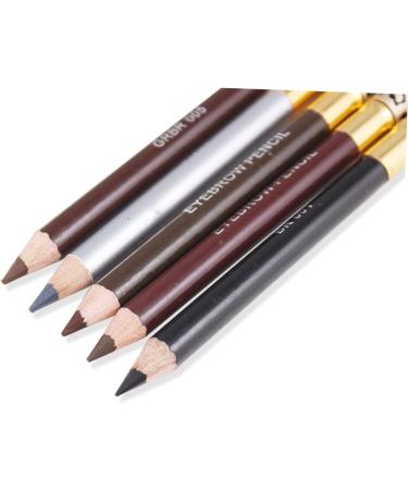 Balacoo 2pcs Waterproof Eyeliner Long Lasting Eyebrow Pencil Double Head Eyebrow Pencil Eye Shadow Pencil 1 count (Pack of 1) Brown - Buy Online on GoSupps.com