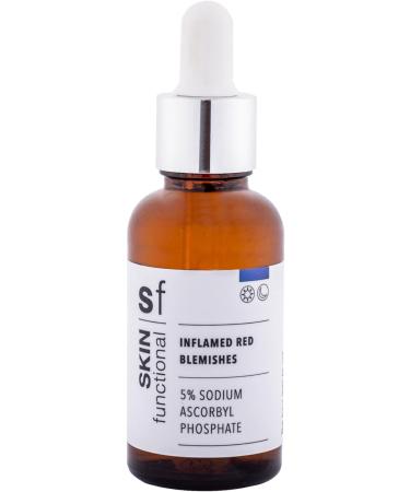 Skin Functional Inflamed Red Blemishes Serum 5% Sodium Ascorbyl Phosphate for Skin Eruptions Blemishes Anti-Acne Antioxidant 30 ml - Buy Online on GoSupps.com
