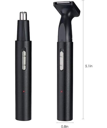 2 in 1 Cordless Nose & Ear Hair Trimmer for Men - Painless USB Rechargeable & Waterproof - Buy Online on GoSupps.com