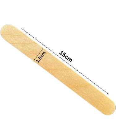 Vanity UK Waxing Spatulas (100 Pcs) Salon Professional Quality Disposable Wooden Sticks Suitable for Warm and Hot Wax Applicator for Body Hair Removal Flat Round End 100 Spatulas - Buy Online on GoSupps.com