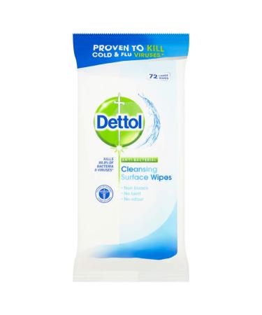Dettol Surface Cleansing Wipes 72 Each 72 Count (Pack of 1)