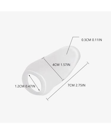 Gel Big Toe Bunion Guard 4 Pack - Transparent Hallux Bunion Relief One Size Fits All - International Shipping Available - Buy Online on GoSupps.com