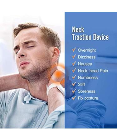 ADITAM Cervical Neck Traction Device Inflatable Traction Device Neck Traction Home Use Pain Relief and Spine Alignment Adjustable Neck Stretcher Plus Eye Mask Gift Gray Double The Comfort Royal Blue - Buy Online on GoSupps.com