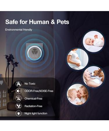 Ultrasound Pest Control - 6pcs Plug-in Insect Repeller for Mosquito Mice Spiders Cockroaches & More | Effective Electrical Protection - Blue 2803B - Buy Online on GoSupps.com