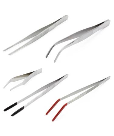 Terra Exotica feeding tweezers - tweezers made of stainless steel with internal teeth (spring steel tweezers 11 cm) Spring steel tweezers 11 cm