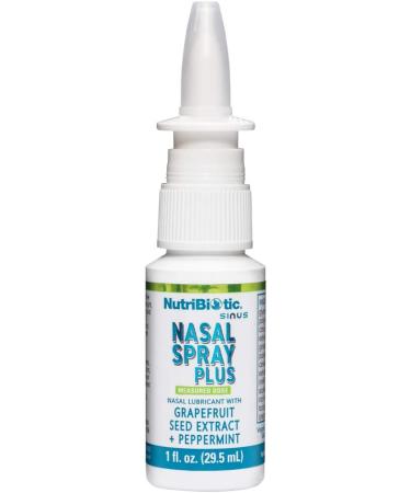 NutriBiotic Nasal Spray Plus - Grapefruit Seed Extract, 1 fl oz (29.5 ml) | Immune Support & Nasal Relief - Buy Online on GoSupps.com