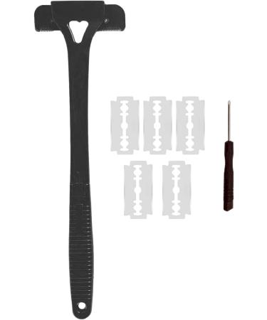Fenteer Men's Back Razors - Long Handle for DIY Back Shaving Ergonomic Design Easy Wet/Dry Use - KL in Black - Buy Online on GoSupps.com
