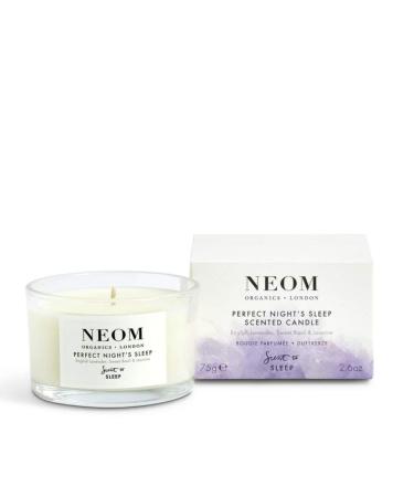 NEOM- Perfect Night's Sleep Scented Candle Travel Size | Lavender & Jasmine | Essential Oil Aromatherapy Candle | Scent to Sleep