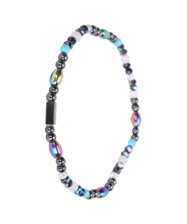 Slimming foot chain made of hemetite magnetic slim hematite foot chain for weight reduction star foot chain with a magnetic stone in fashionable color promotes the