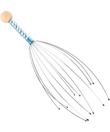Buy Relaxing Head Neck & Scalp Massager - Stress Relief & Hair Growth with Wooden Handle - Buy Online on GoSupps.com