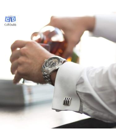 Cuff-Daddy Double Knot Gunmetal Cufflinks | Presentation Box Included - Buy Online on GoSupps.com