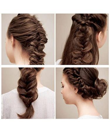 MENYIIYDS 4PC Hair Knit Tools - Fluffy Pads for Fashionable French Hairstyles & Twisted Braids - DIY Sticky Herringbone Hair Accessories (Black & White) - Buy Online on GoSupps.com