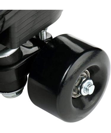 MilkyWay Lightning Pattern High-top Unisex Roller Skates - Black, Size 40 | Ideal for Beginners and Adults | Double Row Four Wheels for Men, Women, Boys, and Girls - Buy Online on GoSupps.com