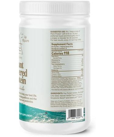 nbpure Earthy Andy Plant Powered Protein  Gluten-Free  Non-GMO  Cruelty Free Pea Protein Powder  Vanilla  30 Servings - Buy Online on GoSupps.com