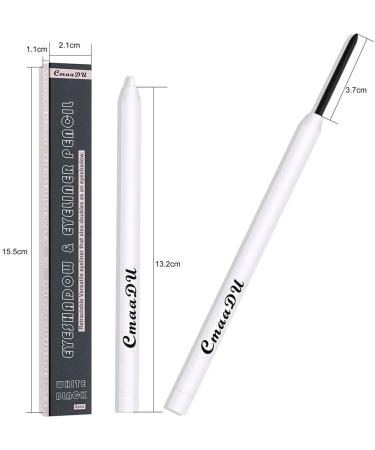 Waterproof Eyeliner Glue Professional Eyeliner Gel Pen Long Lasting Makeup Pen Black Eyeliner and White Eyeliner 2 Colors - Buy Online on GoSupps.com