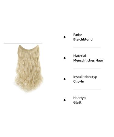 Silk-Co Adjustable Rubber Band Hair Extensions - Invisible Synthetic 60cm Blonde | Corrugated & Bleached for Women - Buy Online on GoSupps.com