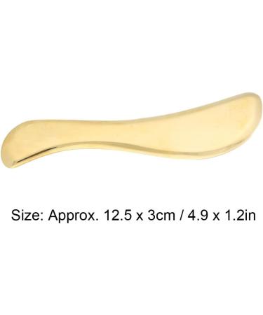 Verdant Touch Shabbrett Brass Gua Sha Tool - 180mm Massage Device for Body & Neck Pain Relief - Buy Online on GoSupps.com