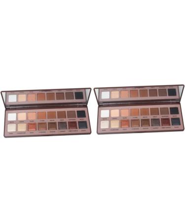 FOMIYES 2pcs 16 Earth Eyeshadow 16 Colors Eyeshadow Palette Eye Shadow Chocolate Blush 1 count (Pack of 1) Chocolatex2pcs - Buy Online on GoSupps.com