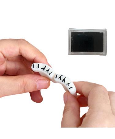 Easy and Convenient Eyelash Stamp LXZJJM Natural and Long-lasting Lashes Reusable and Eco-friendly Includes mascara imprint station Perfect for Quick and Safe Eyeliner Application