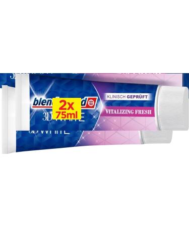 BlendamedToothpaste 3D Vitalizing Fresh Whitening Toothpaste 75 ml 4.0 Oz. (Pack of 2)