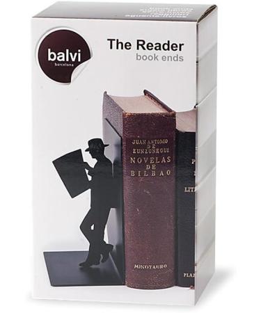 Buy Balvi The Reader Black Metal Bookend - Unique Design for Book Lovers | International Shipping Available - Buy Online on GoSupps.com