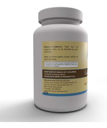 Priority One Vitamins Calcium Orotate - 100 Vegetarian Capsules - Strong Bones Supplement - Buy Online on GoSupps.com