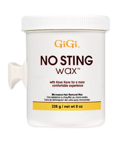GiGi No Sting Wax with Kava Kava Microwave Hair Removal Wax 8 Ounces 1 Count (Pack of 1) No Sting w/ Kava Kava