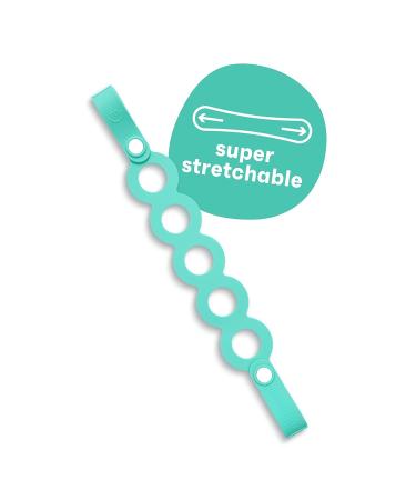 MorePeas On-The-Go Tether | Pacifier Clip & Sippy Cup Strap | Silicone Stroller & Car Seat Clip | Baby Toys & Teethers Holder | Dishwasher Safe | Sherbert - Buy Online on GoSupps.com