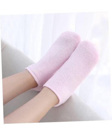 Ipetboom 1 Pair Moisturising Foot Spa Socks for Women - Thick Slipper Socks with Lotion Miss Toe Socks Moisturizing 22.5*8cm - Buy Online on GoSupps.com