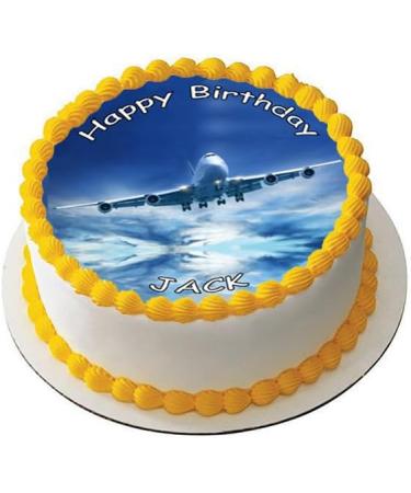 AEROPLANE JET 7.5 PREMIUM Edible ICING Cake Topper AIRLINER AIRPLANE D1 - Buy Online on GoSupps.com