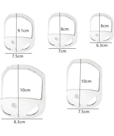 5 Sizes Set Goatee Beard Shaper Beard Styling Template Beard Shaping Tool Fashion Goatee Shaving Template Goatee Trimming Supplies for Men - Buy Online on GoSupps.com